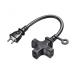 ( суммировать ) Sanwa Supply источник питания удлинитель 2P*3 выход черный 0.3m TAP-EX23-03BK 1 шт. (×2 комплект )