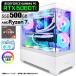 �Q�[�~���OPC �f�X�N�g�b�v GP-V3 �z���C�g �s���[���X GeForce RTX5060Ti AMD Ryzen7 5700X Win11 SSD500GB ������16GB CPU����t�@��