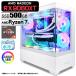 �Q�[�~���OPC �f�X�N�g�b�v GP-V3 �z���C�g �s���[���X AMD Radeon RX9060XT AMD Ryzen7 5700X Win11 SSD500GB ������16GB CPU����t�@��