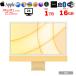 [ б/у персональный компьютер ]Apple iMac 24inch Z12S A2438 4.5K 2021 в одном корпусе можно выбрать OS Touch ID [Apple M1 8 core 16GB SSD1TB беспроводной BT камера 24 дюймовый Yellow коробка ]: прекрасный товар 