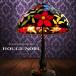  stained glass lamp [ rouge nowa-ru] lamp antique lighting stand antique style glass interior stylish Cafe handmade hand made 