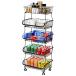 Toplife кухня корзина Wagon с роликами . овощи Wagon 5 уровень старт  King корзина подставка tray приложен кухня место хранения Cart посуда 