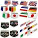  машина эмблема стикер металлический 3D plate наклейка модный украшать национальный флаг бесплатная доставка 