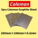  бесплатная доставка клик post graphite прокладка сиденье 5 листов (200mm×100mm×0.5mm) Coleman жаростойкий температура 700*C