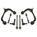 PartsW   8 Pc Front Outer Inner Tie Rod Ends + Upper Control Arm ¹͢
