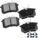 cciyu D1017 4pcs Rear Ceramic Brake Pads Kits 2010 2012 For Audi ¹͢