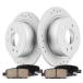 Funire Rear Brake Pads and Rotors, 55085 & D999 7900 Automotive  ¹͢