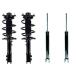 A Partrix Front and Rear Struts Shocks Kit   Set of 4 Suspension ¹͢
