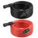 ¹͢ʡ Kimbluth 8 AWG Solar Extension Cable 30FT Black + 30FT Red, 8 Ga