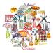 Navy Peony Sophisticated Spain Travel Stickers (36 Pack) - Cute, Waterproof