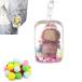 nu. сумка боль ba кейс прозрачный мягкая игрушка сумка .. выход видеть . сумка кукла. место хранения водонепроницаемый пыленепроницаемый ...pompon мяч есть брелок для ключа есть (15cm