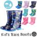  сапоги Kids девочка мужчина ребенок дождь обувь длинный симпатичный модный влагостойкая обувь обувь резиновые сапоги непромокаемая одежда дождь снег длина .18 19 20 21 22 23 симпатичный половина 
