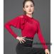  латиноамериканский Dance tops женский бальные танцы повседневный надеты Dance футболка современный Dance урок надеты тренировка состязание demo костюм Dance одежда .. блуза 