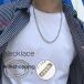  колье мужской подарок упаковка подвеска металл аллергия соответствует шея украшение цепь аксессуары Street серебряный цвет симпатичный Oniikei стиль День отца 
