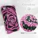 Lux Mobile Black and Pink Flower, Crystal Case for iPhone4s ֥åԥ󥯥ե ꥹ롡Crystal Icingǥ 졼 