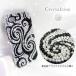 Lux Mobile Black and White Swirl, Crystal Case for iPhone 4/4s ������ �֥�å����ۥ磻�ȥ���롡����Crystal Icing���ǥ��졼����� ������
