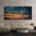 ѥͥ륢 Wall 26-Dramatic Clouds in Sunset over River-CVS - 16 x 24 x 3