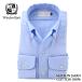  рубашка wing The - узел WindsorKnot кнопка down One-piece цвет рубашка легкий уход голубой одноцветный сделано в Японии хлопок 100% итальянский цвет | подарок 