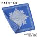  pocket square feafaksFAIRFAX большой рисунок peiz Lee & мелкий рисунок двусторонний принт синий blue шелк 100% Италия производства | Рождество подарок праздник .