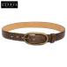 J&MDavidson J and M Davidson черный ko type вдавлено . кожаный ремень 80/32 Brown мужской 