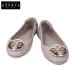  прекрасный товар Tory Burch Tory Burch Logo plate стеганое полотно кожа Flat балетки 5.5 женский 