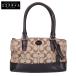  прекрасный товар COACH Coach парусина × кожа signature ручная сумочка женский 