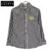 MADISON BLUE �}�f�B�\���u���[ MB231-5011 B.D. SH M.GINGHAM �{�^���_�E���V���c �l�C�r�[�~�u���E���~�z���C�g 01 �g�b�v�X �R�b�g�� ���f�B�[�X ����