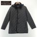  прекрасный товар / LAVENHAM Lavenham LVH-18-BP DENSTONten камень с капюшоном стеганое пальто S/36 черный мужской 