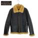  прекрасный товар / ORGUEILorugeiyuOR-4118 Mouton Jacket кожа мутон жакет 40 черный мужской 