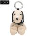  прекрасный товар COACH Coach COACH X PEANUTS CF852 Snoopy korektibru сумка очарование * signature парусина кольцо для ключей 
