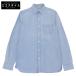 RRL RR L хлопок автомобиль n пятно - рубашка tops мужской голубой S