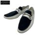 DOLCE&amp;GABBANA Dolce and Gabbana CA2193 белый × темно-синий кожа bit Loafer белый × темно-синий 7 обувь кожа мужской б/у 