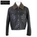  внутренний стандартный SAINT LAURENT PARIS солнечный rolan Париж 24AW овечья кожа sia кольцо мутон жакет 46 черный мужской 