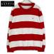 CalvinKleinJeans Calvin Klein джинсы белый × красный окантовка вязаный красный белый окантовка XL tops хлопок мужской б/у 