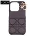  прекрасный товар Christian Dior Christian Dior Lady Dior iPhone 13 Pro кейс kana -ju овчина мобильный кейс черный 
