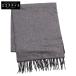  прекрасный товар / PIACENZA piace ntsa кашемир x шелк two цветный бахрома muffler серый / черный мужской 