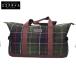  прекрасный товар Barbour Bab a- шерсть Classic tartan проверка сумка "Boston bag" мужской 