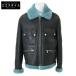  как новый / HERMES Hermes 22AW мутон жакет жакет 50 черный ×b люмен z