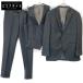 UNIVERSAL LANGUAGE универсальный Language HHU019 серый из трех частей жакет черный | серый 46-8DROP костюм выставить шерсть мужской б/у 