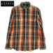 POLO RALPH LAUREN Polo Ralph Lauren orange змея фланель рубашка проверка длинный рукав многоцветный L tops хлопок мужской б/у 