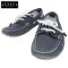 LOUIS VUITTON Louis Vuitton кожа deck shoes 7 темно-синий мужской 