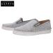 Christian Louboutin Christian Louboutin шиповки заклепки ламе туфли без застежки / обувь 37 серебряный женский 