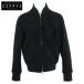 HERMES Hermes sia кольцо мутон боа блузон Zip выше жакет 50 черный мужской 