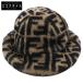 FENDI Fendi KIDS Kids JUP009 A2LU Zucca рисунок боа шляпа шляпа III Brown Kids 