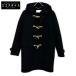  солнечный rolan Париж 16AW 376281 Эдди период черный шерсть melt n полупальто "даффл коут" женский 