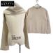 theory luxe теория ryuks25AW 03-5401790 бежевый шерсть кашемир f-ti- с палантином . свитер бежевый 38 tops шерсть женский б/у 