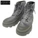  прекрасный товар MONCLER GENIUS x HYKE высокий k23SS DESERTYX ANKLE BOOTS задний Logo сетка / Raver гонки выше лодыжка ботинки 42 мужской 