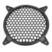 KIMISS Car Audio speaker cover - plastic mesh cover subwoofer speaker modification protect guard equipment ornament Circle cover (bla