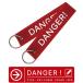 DANGER опасно цепочка для ключей брелок для ключа бирка цвет красный RED полет бирка FALIGHT TAG авиация Goods