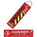 DANGER DO NOT PULL HAMDLE бирка брелок для ключа цвет красный 1 шт вышивка полет бирка цепочка для ключей опасно авиация самолет товары item 